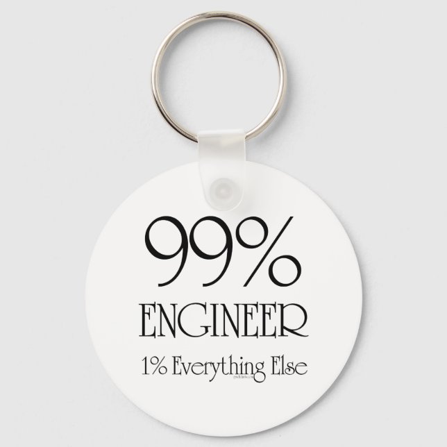 Porte-clés 99 % ingénieur (Recto)