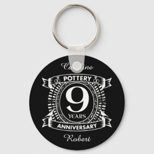 Porte-clés 9e Tournoi de tennis anniversary pottery