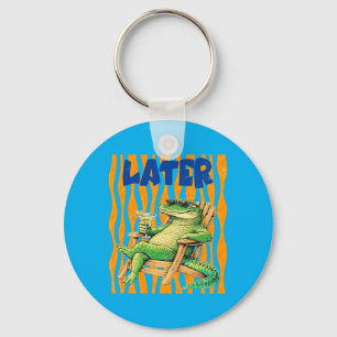 Porte-clés À bientôt Gator Drôle Alligator Crocodile Rétro