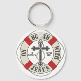 Porte-clés À bord avec Jésus