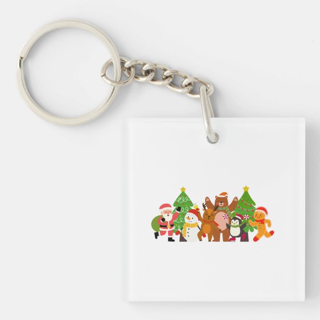 Porte-clés A Christmas Character Crew (Devant)