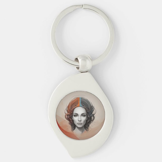 Porte-clés à l'intérieur de la fille vivante (Devant)