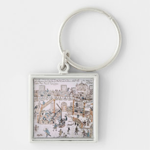 Porte-clés À l'intérieur de la vieille église luthérienne, le
