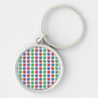 Porte-clés à motif abstrait étrange