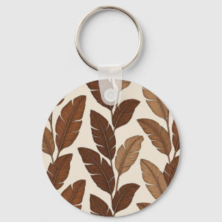 Porte-clés à motif de feuilles de bananier tropica