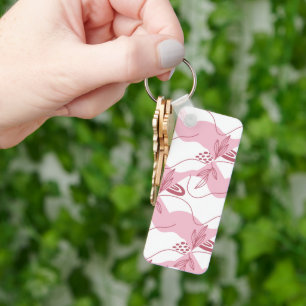 Porte-clés à motif minimaliste