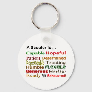 Porte-clés A Scouter Is … Keychain (Spoof on the Scout Law)