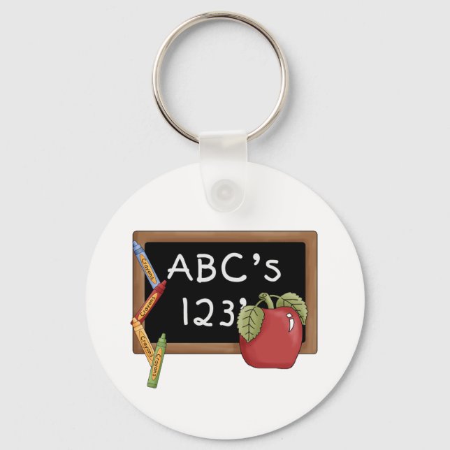 Porte-clés Abcs 123s Tshirts et cadeaux (Recto)