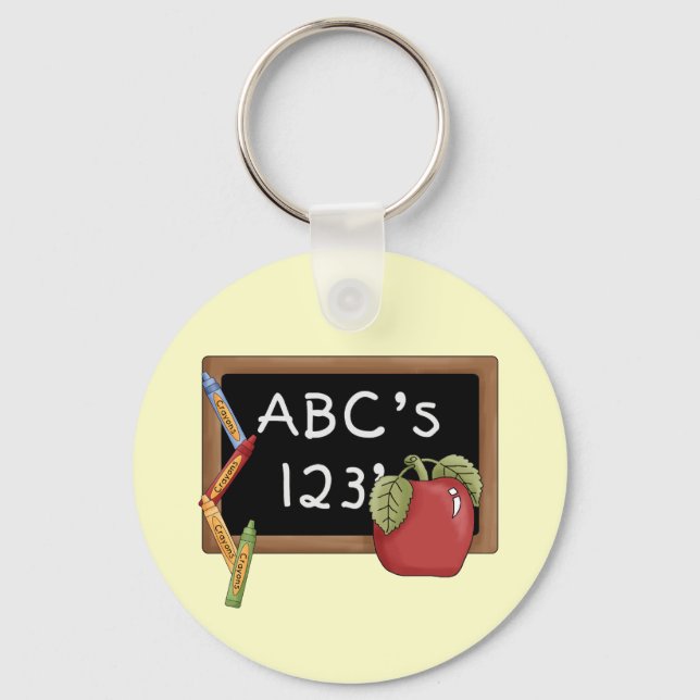 Porte-clés Abcs 123s Tshirts et cadeaux (Recto)