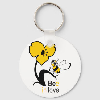 Porte-clés Abeille amoureuse
