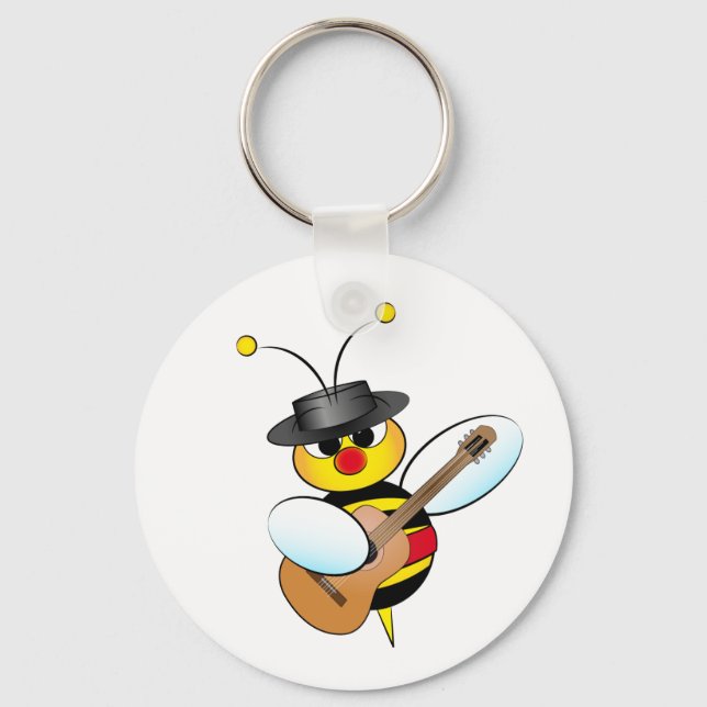 Porte-clés Abeille flamenco espagnole (Recto)