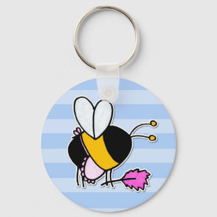 Porte-clés abeille ouvrière - domestique