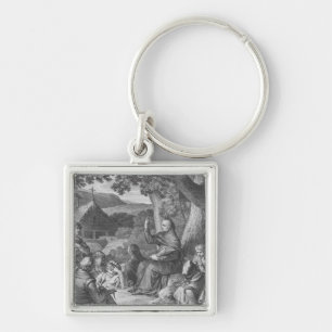 Porte-clés Abelard parlant dans la Champagne abandonnée