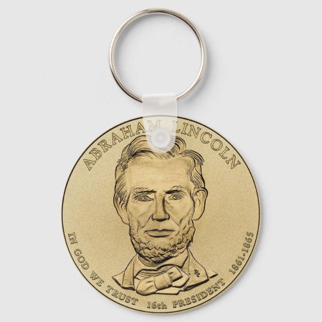 Porte-clés Abraham Lincoln $1 Porte - clé présidentiel (Recto)