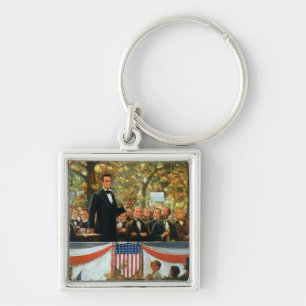Porte-clés Abraham Lincoln et Stephen A. Douglas