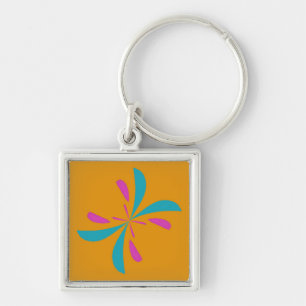 Porte-clés Abstrait simple Motif de vol papillon