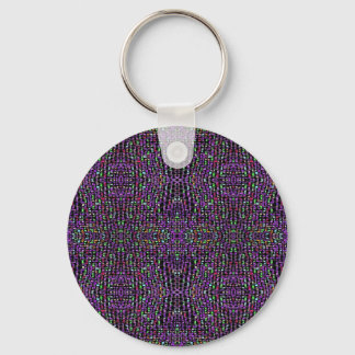 Porte-clés Abstrait vert foncé-violet