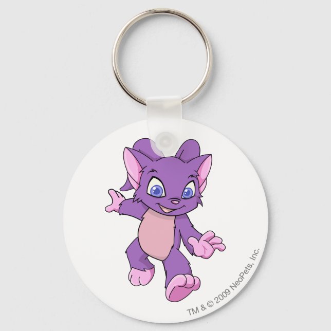 Porte-clés Acara violet (Recto)