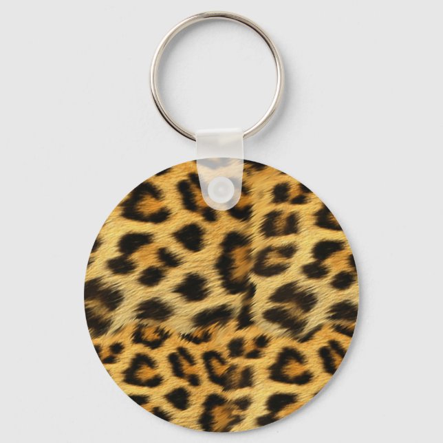 Porte-clés Accessoires d'impression de fourrure léopard réali (Recto)
