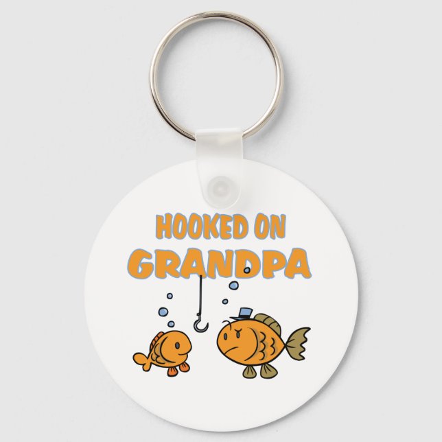 Porte-clés Accompagné sur grand-père (poisson) (Recto)