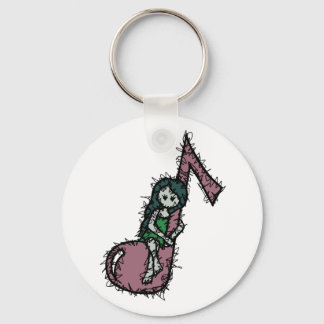 Porte-clés Accrochez la bague de touches musicales