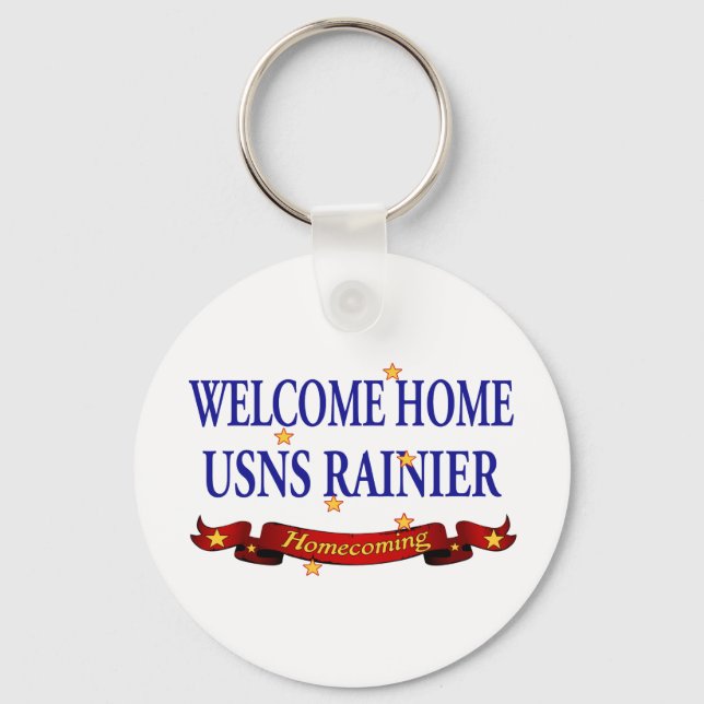 Porte-clés Accueil Bienvenue USNS Rainier (Recto)