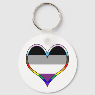 Porte-clés Ace Pride Heart Keychain