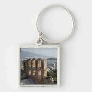 Porte-clés Acropole ruines antiques surplombant Athènes