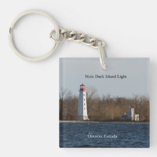 Porte-clés acrylique du phare de Main Duck Island