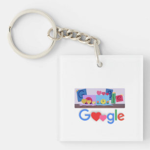Porte-clés Acrylique Porte - clé 2023 nouveau design google p