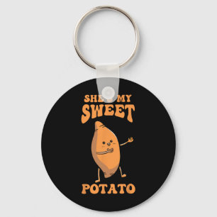 Porte-clés Action de grâce Couple assorti Elle est ma patate