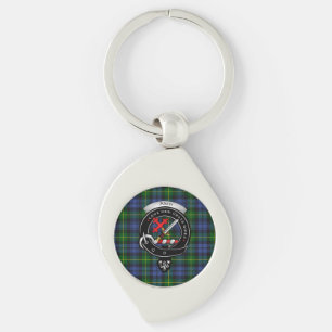 Porte-clés Adam Clan Bade Argent Métal Clé Cercle