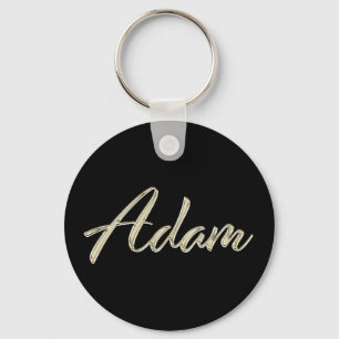 Porte-clés Adam Whitegold Button