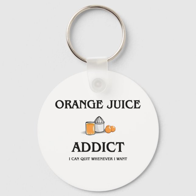 Porte-clés Addict au jus d'orange (Recto)