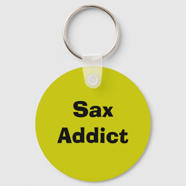 Porte-clés Addict Sax - saxophone (Recto)