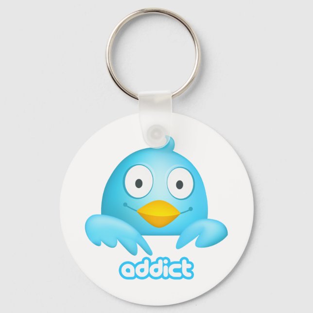 Porte-clés Addict Twitter (Recto)