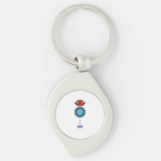 Porte-clés Adeptes spirituels à fleurs de lotus
