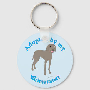 Porte-clés Adopté par mon Weimaraner