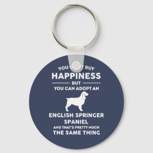 Porte-clés Adoptez un anglais Springer Spaniel Happiness