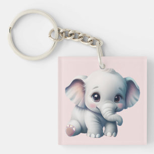 Porte-clés adorable Kawaii Baby Elephant