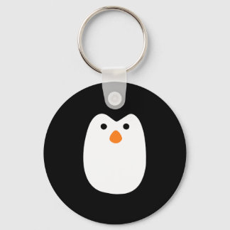 Porte-clés adorable visage de manchot mignon