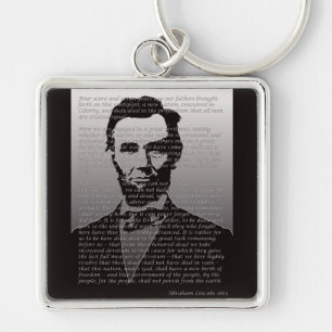 Porte-clés Adresse d'Abraham Lincoln Gettysburg