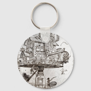 Porte-clés Aerial House Maison Tournante