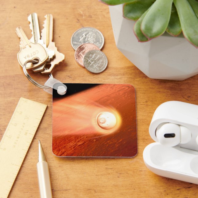 Porte-clés Aérocoque Avec Perpersévérance Rover Descente Vers (Bureau)