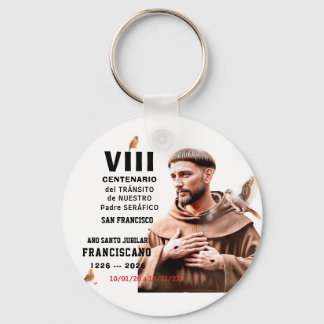Porte-clés Affiche brillante de Saint François d'Assise