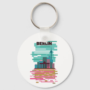 Porte-clés Affiche de voyage à Berlin