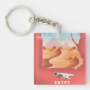 Porte-clés Affiche de voyage en Égypte