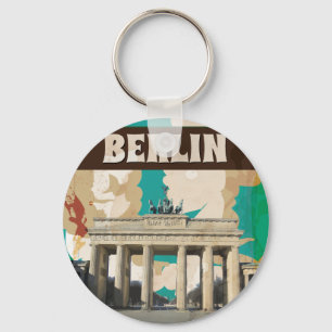Porte-clés Affiche de voyage vintage Berlin