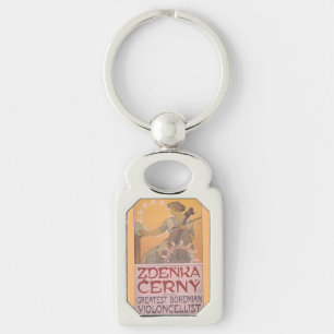 Porte-clés Affiche de Zdenka Cerny par Alphonse Mucha