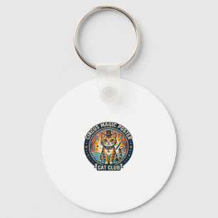 Porte-clés Affiche Magie de Cirque Chat Mignon Design - Cirqu